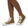 Askew Collections Brown Sugar Women’s high top canvas shoes