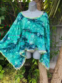 Image 10 of Poncho Woodstock Top -free size green