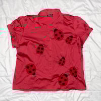 Image 1 of ladybug button up
