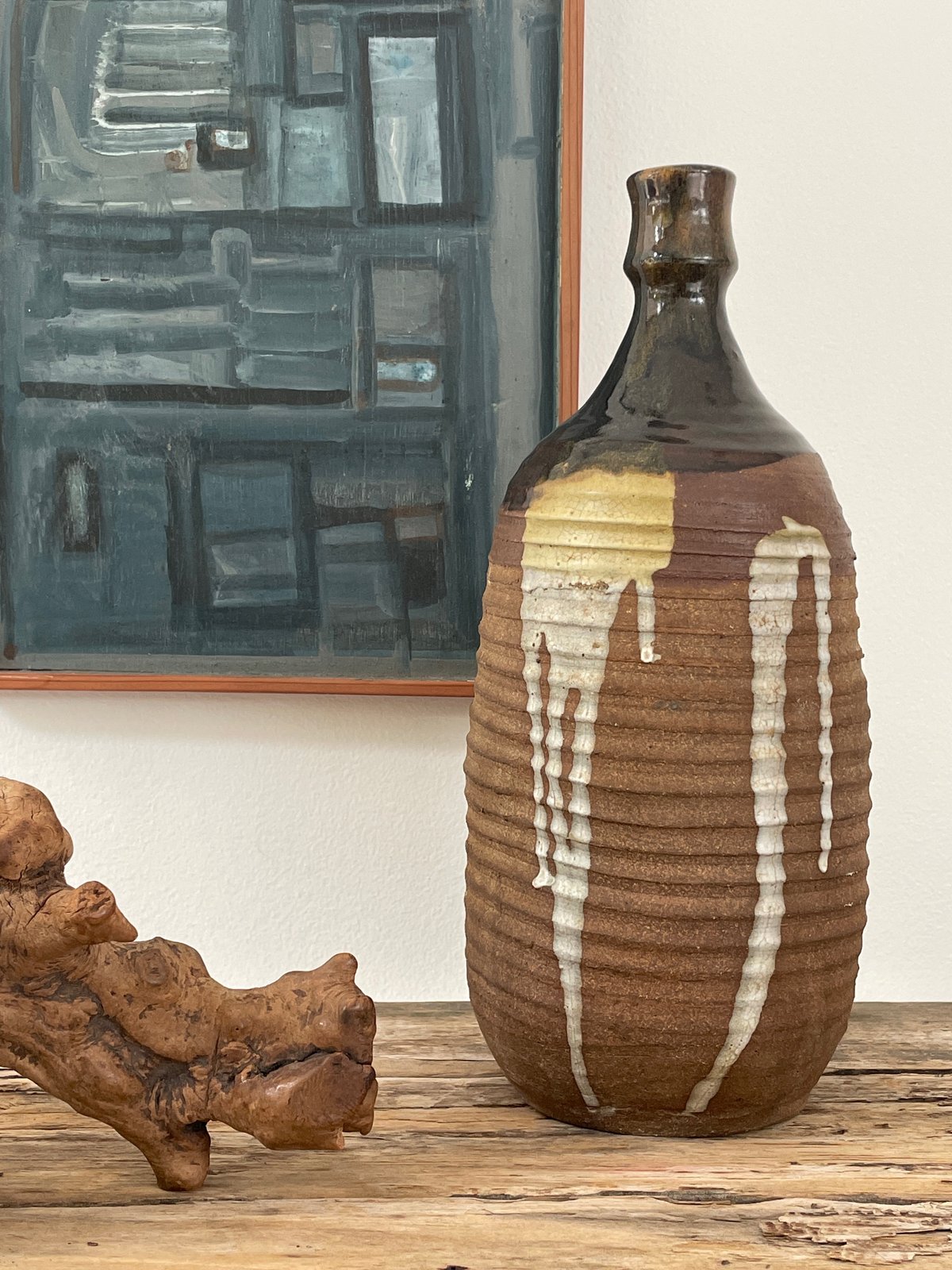 Image of LARGE MIDCENTURY DRIP VASE