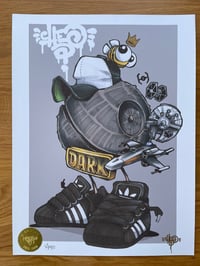 Image 2 of Death Star A3 sample print Cheo Signed And Stamped