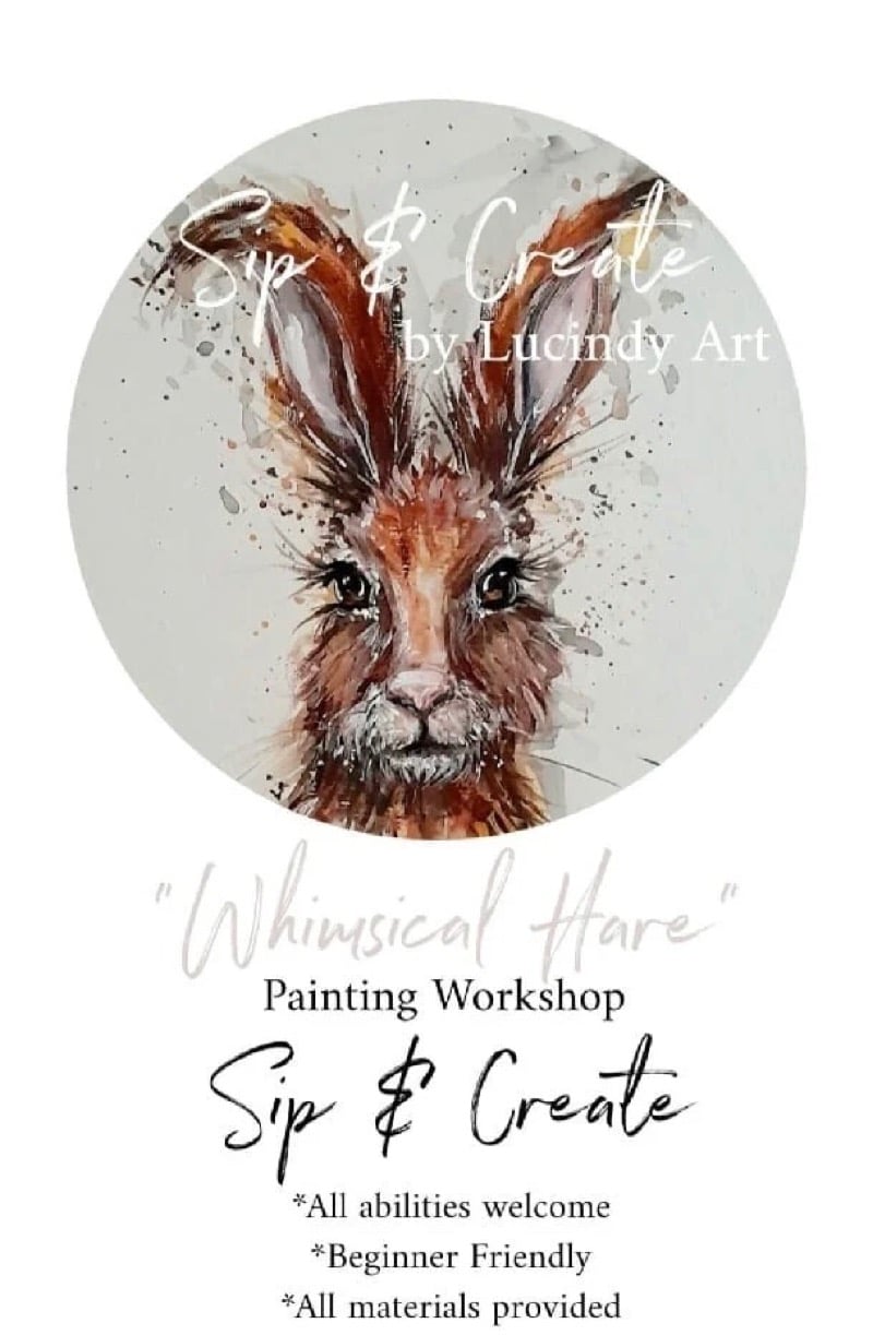 Harry Hare painting Capo Lounge Mansfield Sip & Create