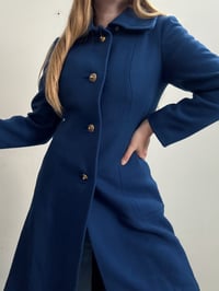 Image 4 of Vintage blue long jacket // S