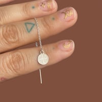 Image 2 of saint benedict thread earring