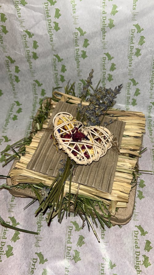 Image of Mystery enrichment toy filled with dried delights goodies