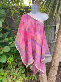 Image 2 of Poncho Woodstock Top -free size pink mix