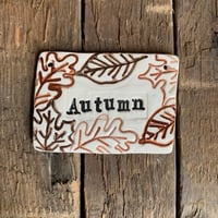 Image 2 of Handmade 'Autumn' Leaf tile decoration