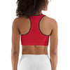 BOSSFITTED Red and Black Sports Bra