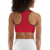 Image 3 of BOSSFITTED Red and Black Sports Bra