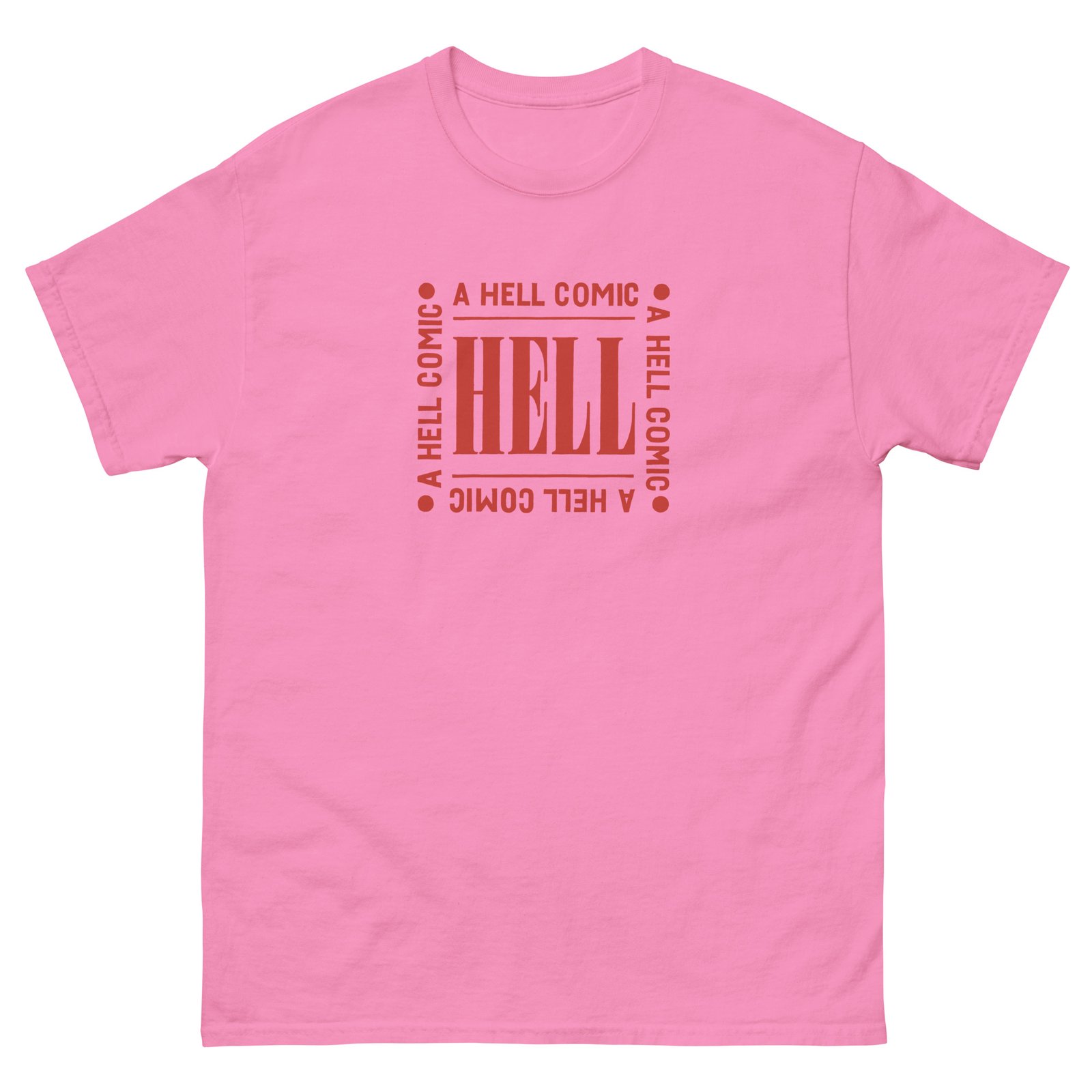 HELL COMICS LOGO Shirt - NEW DESIGN - Light | Dummy Zine - Comics