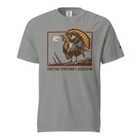 Image 4 of Christian Sportsman's Association - Turkey Branded Sleeve Unisex garment-dyed heavyweight t-shirt 