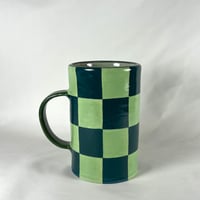 Image 1 of Green Checkered Mug