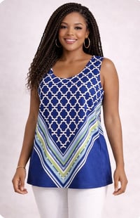 Image 1 of New Large Alyxa Sleeveless top #872*8