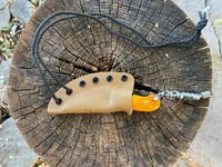 Image 2 of Damascus Blade Neck Knife 