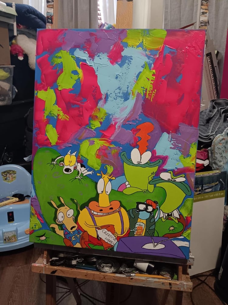 Image of "Rockos World" Canvas Print