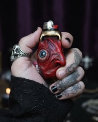 Image 3 of Mini Bic lighter sleeve, Egg Of The King - Handcrafted OOAK