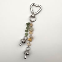 Image 1 of Silver Mushroom Bag Charm