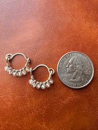 Image 2 of SOLANA — Citrine Huggie Hoop Earrings