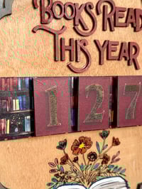 Image 2 of Personalized Book Tracker Sign 