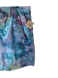 Image 3 of ♻️ UPCYCLED 3X 46 Men’s Cotton-Blend Shorts in Mermaid Watercolor