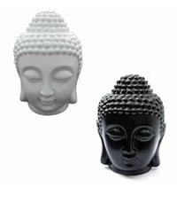 Image 3 of Buddha Head Essential Oil Incense Burner Diffuser Ceramic Candle Holder