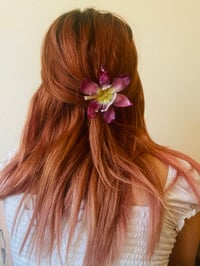 Image 2 of 💜🌼Golden Hour Tulip🌼💜 Hairclip 