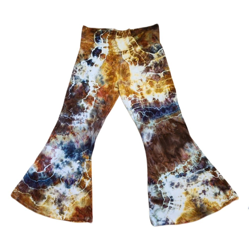 Image of 2x neutral geode bell bottoms made in usa