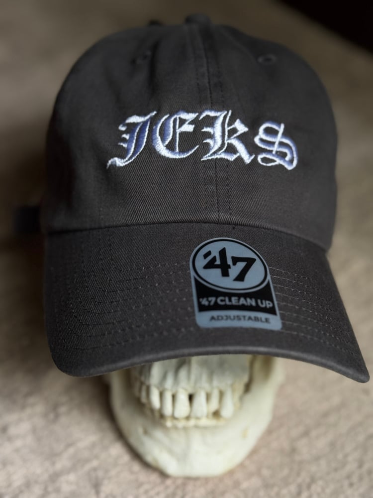 Image of JEKS embroidered Dad Hat - Charcoal