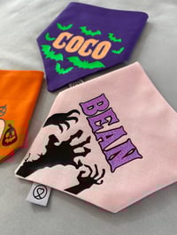 Image 2 of Zombies, Pumpkins or Bats Personalised  Bandana