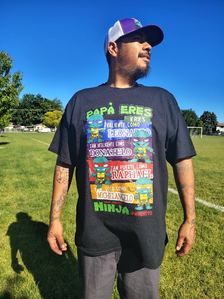 "Papá Eres Nuestro Ninja Favorito" – TMNT Tribute Shirt