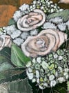 Custom Wedding Anniversary / Family Name/ Bouquet Carving
