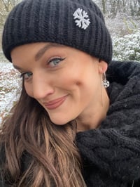 Image 2 of Řetízkové náušnice vločky 