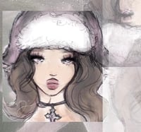 “luvr girl” 8x8 print