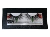 Image 4 of Handmade Natural 5D Color Glitter Mink Lashes 