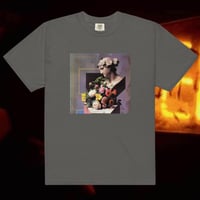 Image 3 of Unisex garment-dyed heavyweight t-shirt "The Carbon Orchestra" LP Back Cover Artwork