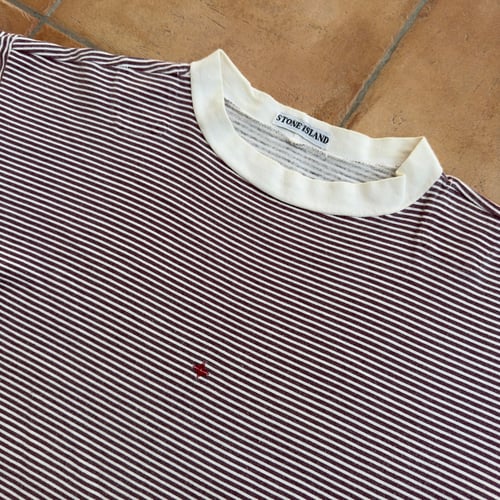 Image of SS 1986 Stone Island Box Logo heavyweight T-shirt, size XL
