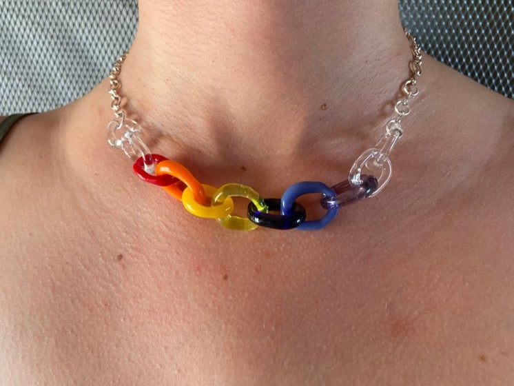 Image of Rainbow chain link (uv) 