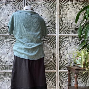 Image of Light Green marle short sleeve wrap vest L-XXL