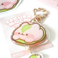 Image 2 of Monggu Sakura-mochi | Epoxy Charm Keyring