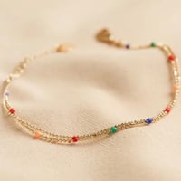 Image 3 of Lisa Angel Rainbow Enamel Layered Bracelet