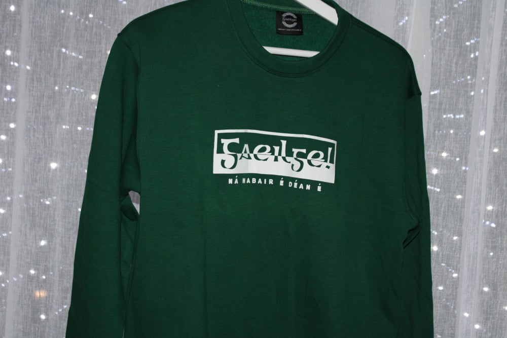Green Gaeilge! Box logo jumper