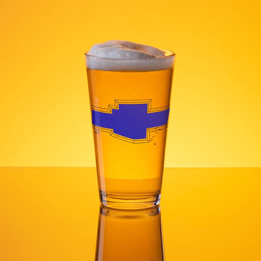 Image of Chevy Squarizona pint glass