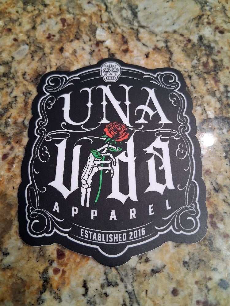 Image of Una Vida Rose decal