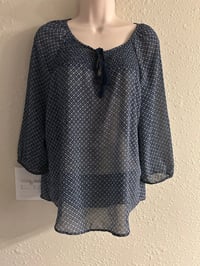 Image 7 of New Medium Sonoma Navy top #753*8