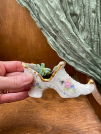 Image 4 of Ghost Plant in Vintage Occupied Japan  Shoe