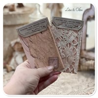 Image 10 of Junk Journal fabric folder lace samples junk journal supplies