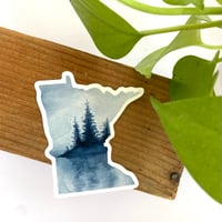 Minnesota Watercolor Sticker