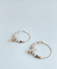 Chalk gemstone earrings 