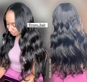 Image of BODY WAVE INDIAN HAIR EXTENSIONS
