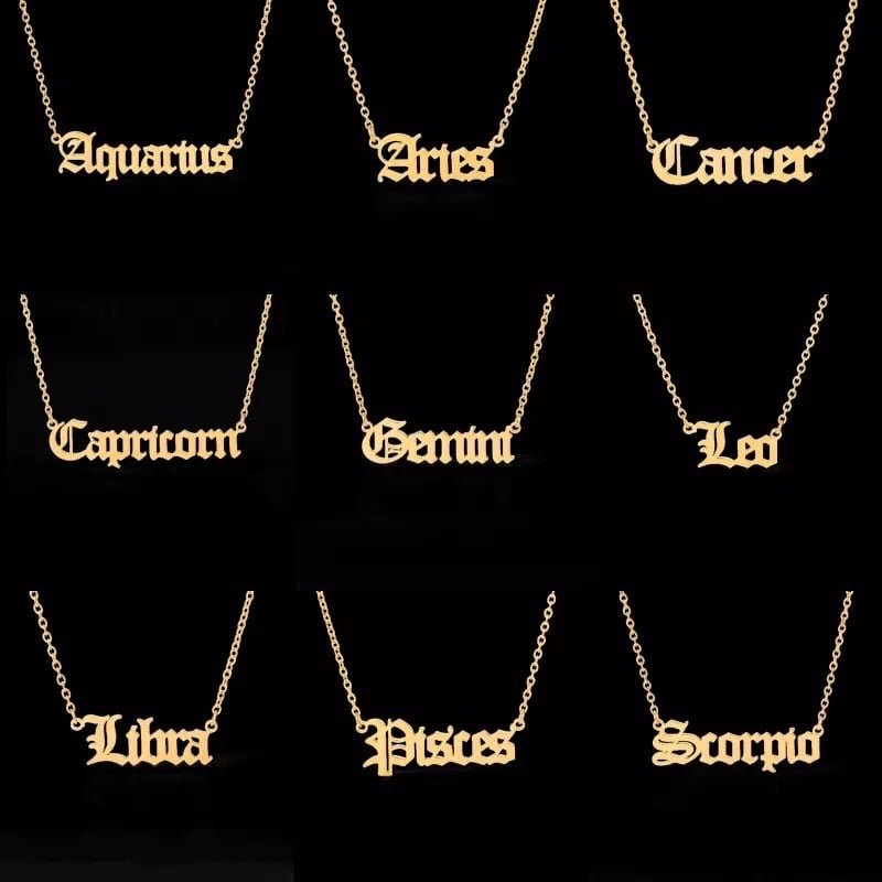 Image of Zodiac sign necklace